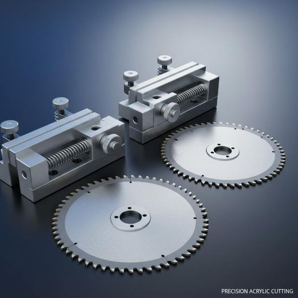 0.125 Inches Kerf Acrylic Saw Blades with High Blade Tension and Carbide Material for Precision Cutting