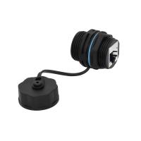 M23 RJ45 Panneau de connexion étanche à l'eau de réseau de type droit à travers sans queue
