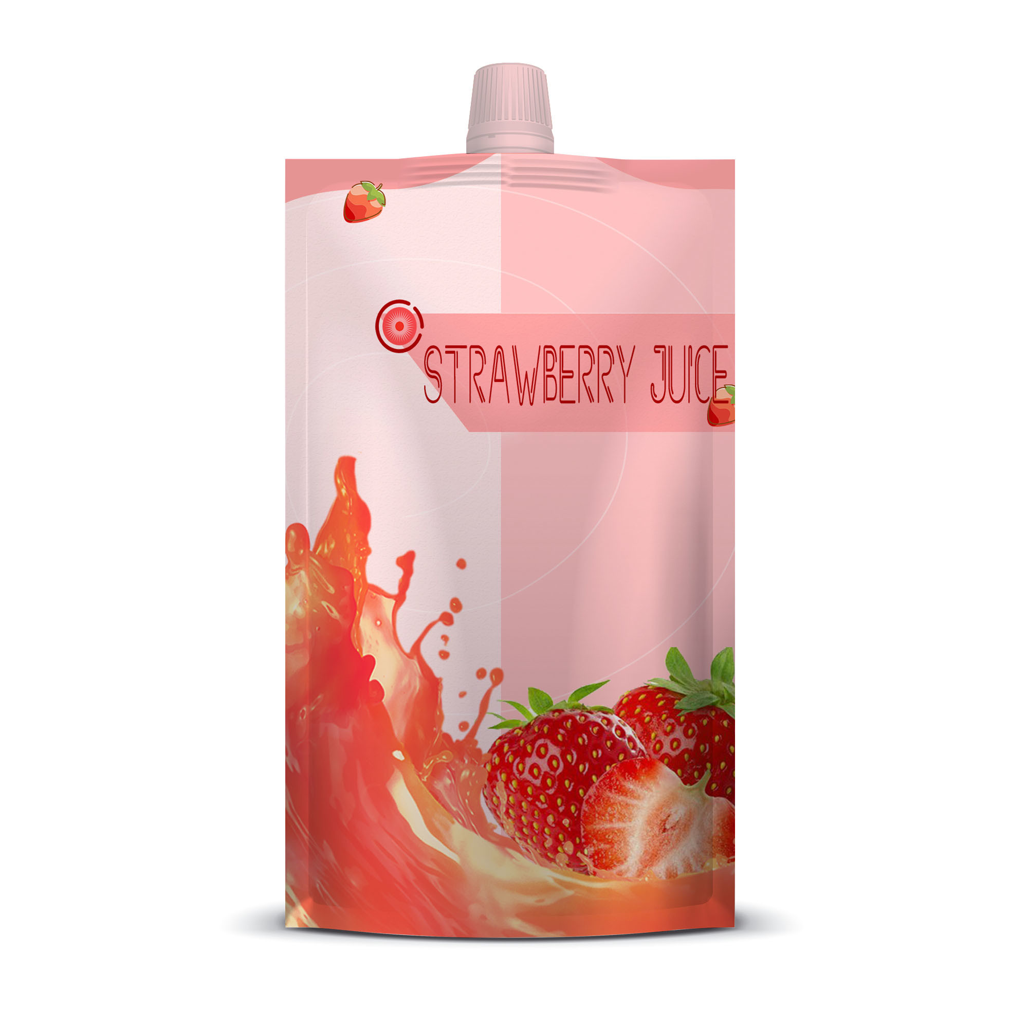 100ml стоят вверх многоразовый пластиковый мешок Spout сока не токсический
