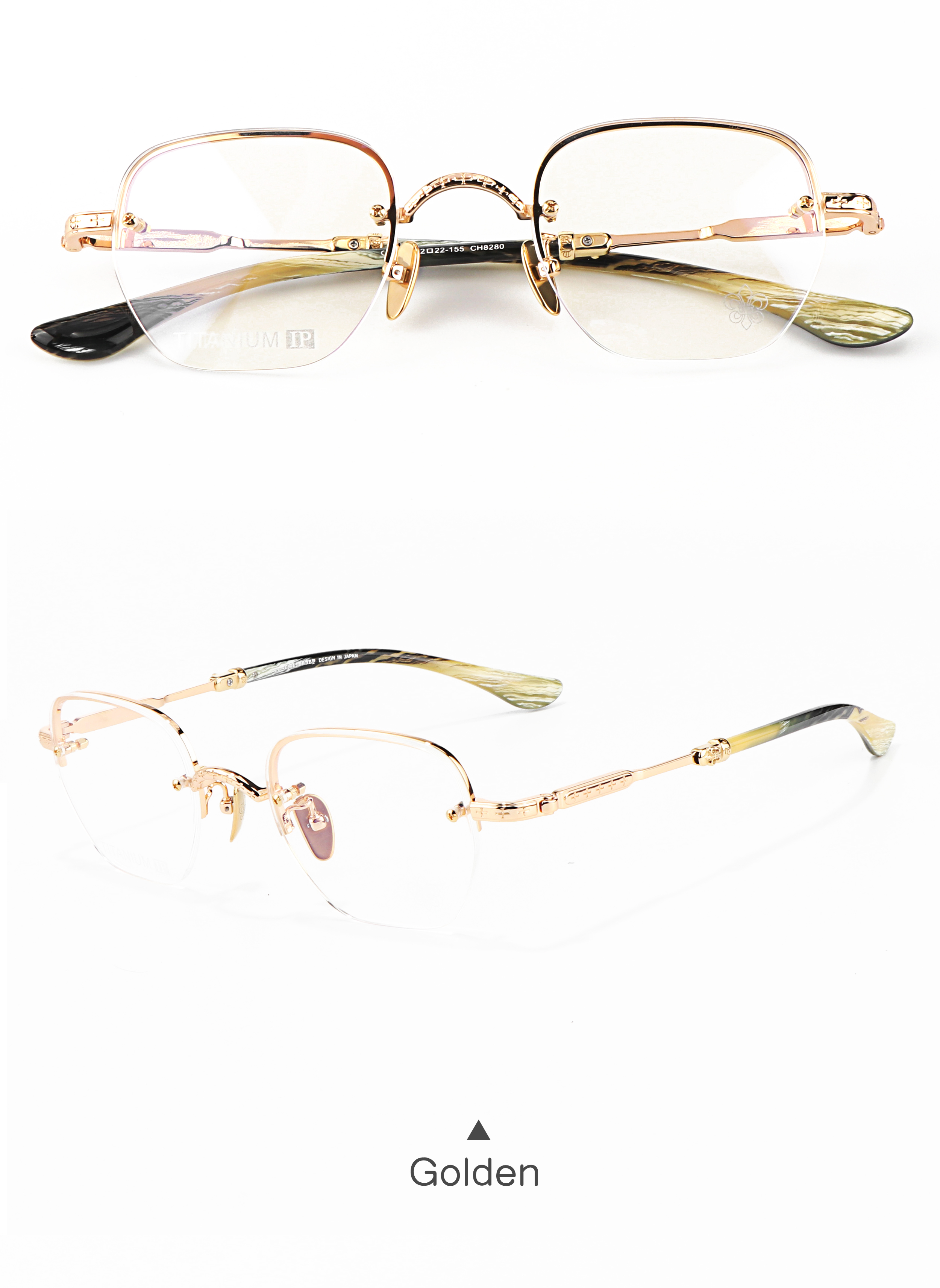 Luxury Brand Silver Black Half Frame Anti Blue Light Glasses Frame Optical Prescription Reading Reflective Men Glasses Luxury