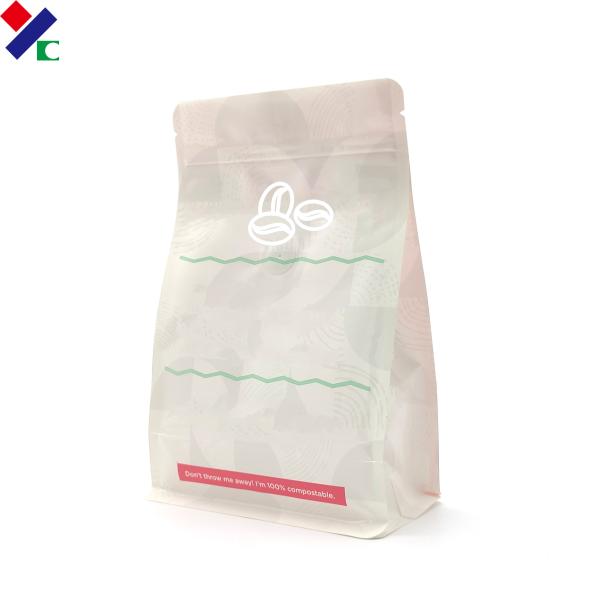 Compostable 500Gram 1000Gram Coffee Packaging Bags With Zipper