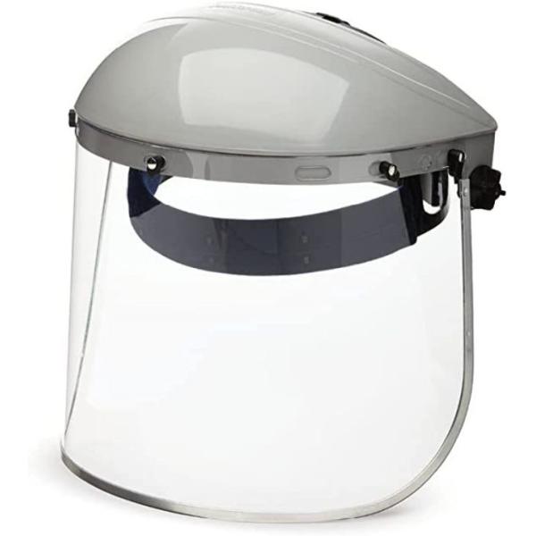 Clear Polycarbonate Window Protective Face Shield with Ratchet Headgear ANSI/ISEA Z87.1 Certified