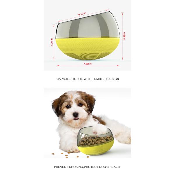Pet Slow Dog Food Training Bowl Spill Proof Slow Eating Dog Bowl 19*19*13.5cm