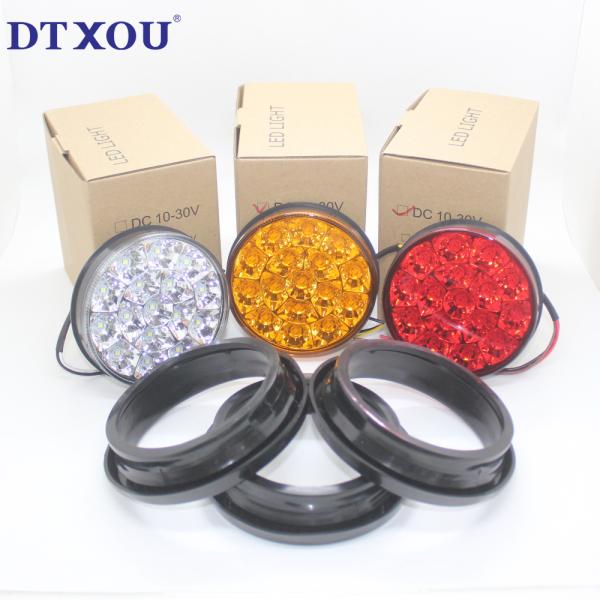 Cheap price 4'' round truck led tail light 12V/24V/10-30V