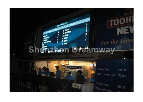 High Definition PH20 Stadium Sport LED Full Color Display for Outdoor , DVI / COMPOSITE VIDEO