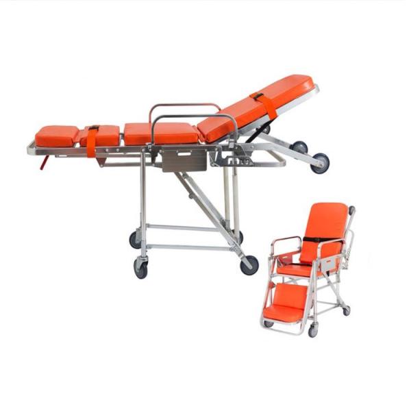 Folding Emergency Ambulance Transfer Chair Medical Stretcher Trolley