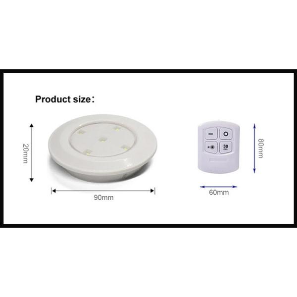 ABS Undermount LED Cabinet Lights SMD Wireless Remote Control Puck Light