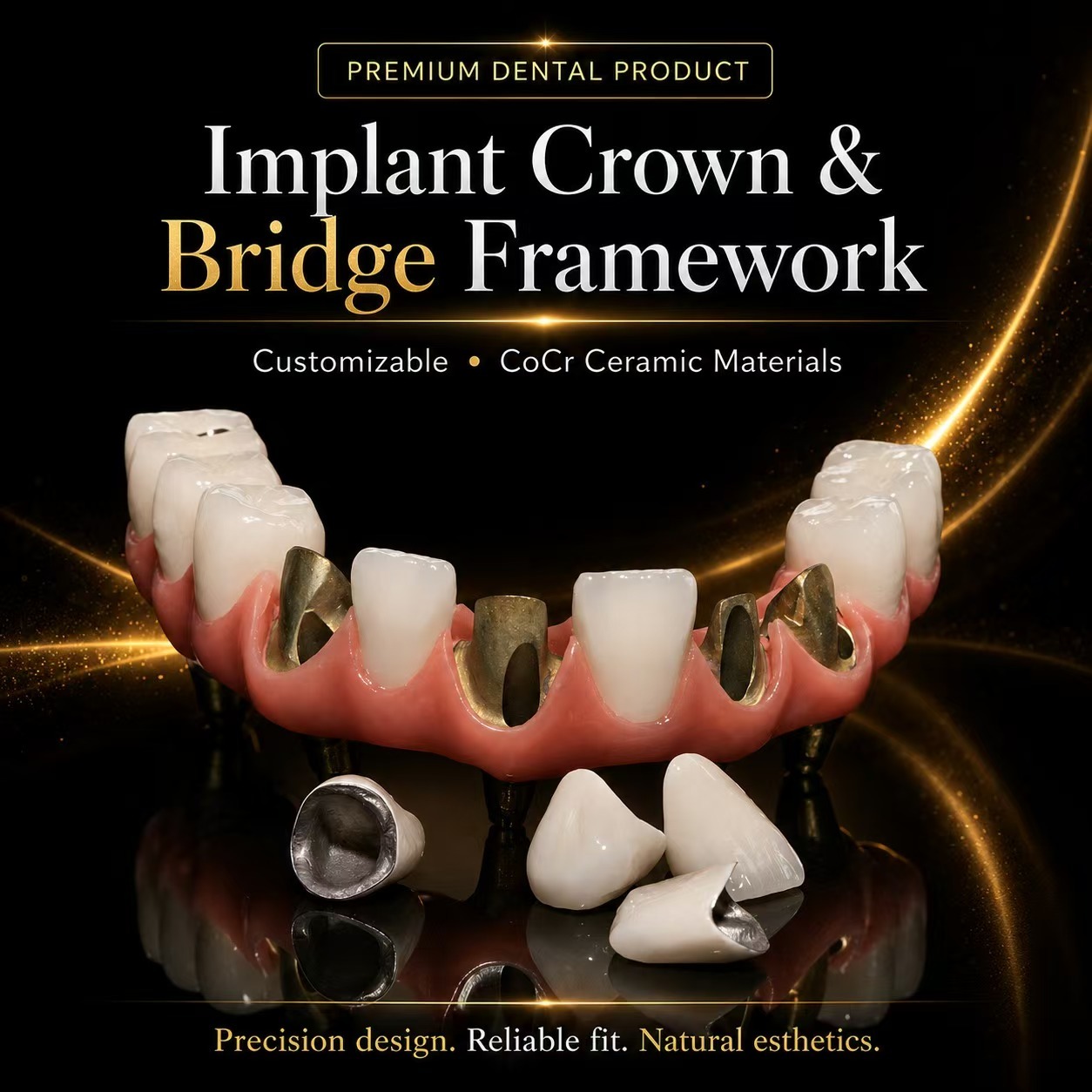 Dental Lab Implant Custom | Implant Crown & Bridge Framework