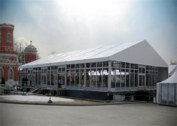 Large Capacity Glass Wall Marque Shelters Event Tent 12mx35m Canopy Wholesale
