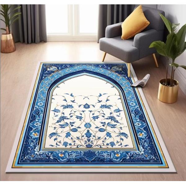 Rectangle Arabic Printed Worship Mat National Style Prayer Floor Carpet Rug 80*120cm