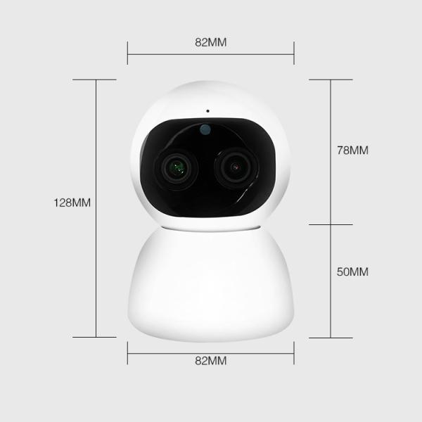 reconhecimento de cara duplo da visão noturna da câmera do CCTV da lente da casa de 1080P WIFI