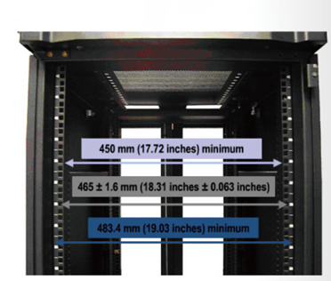 Networking Enclosure Fiber Optic Cabinet 19inch Installation , 42/46U