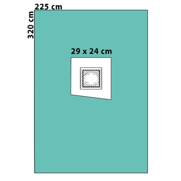 ETO Sterile Dark Blue Disposable Medical Drapes For C Section