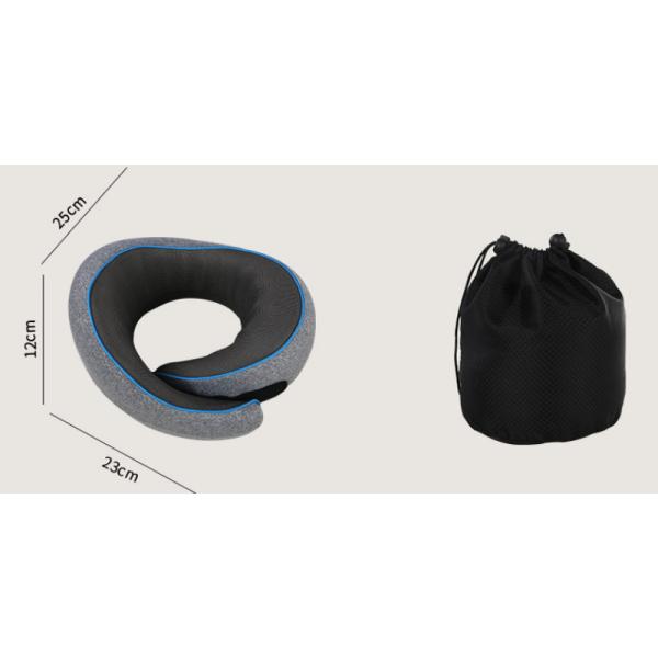 Knitted Cotton Travel Neck Pillow Memory Foam Airplane Head Support Soft Airplane Pillow