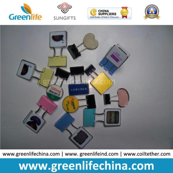 Office Supply Customized Shape Binder Clip W/Logo Printing