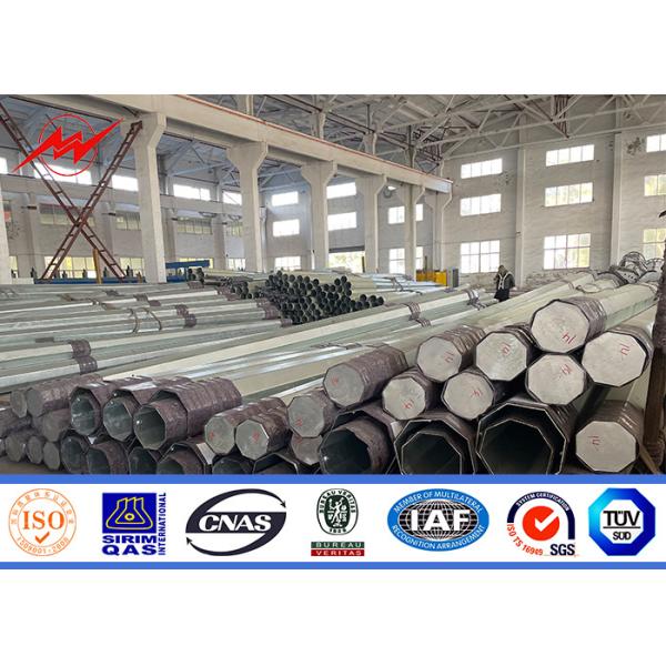 10m 550KV Temporary Electric Service Pole Columniform Power Line Post