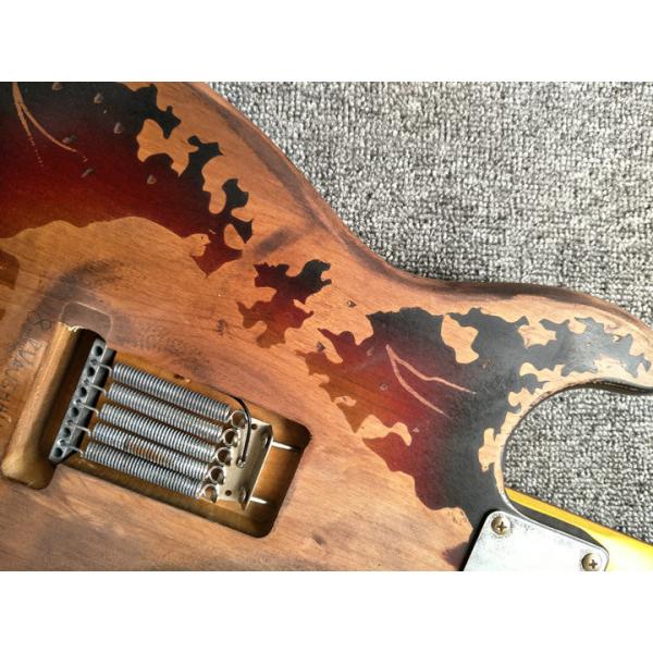 High Quality The new handmade remains ST SRV electric guitar,Do old electric guitar,Real photo,Free shipping