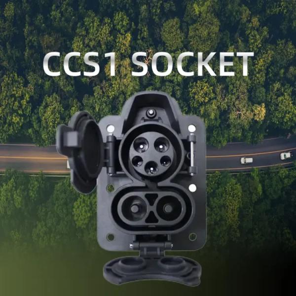 150A 200A 250A 300A CCS1 AC & DC Combo EV Charging Socket CCS1 Combo1 Electric Vehicles Fast Charging connector Inlet