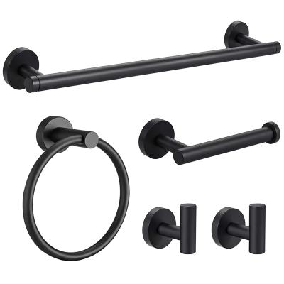 Bathroom hardware set, stainless steel towel bar set, cross-border towel rack, toilet paper holder, perforated hook, bathroom hanging accessories