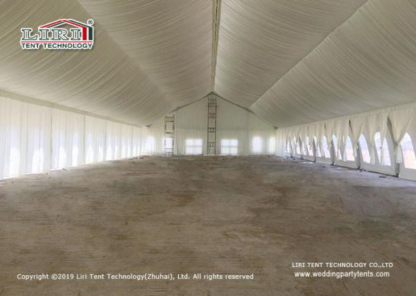 Custom Durable Curved Tent For Church Event With Clear Windows