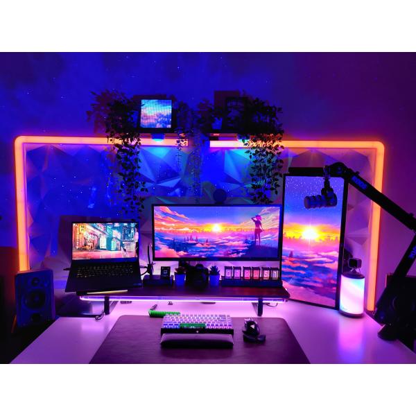 Стена плавного движения управлением Segmente освещает 6 разделов 4 угла для домашнего оформления