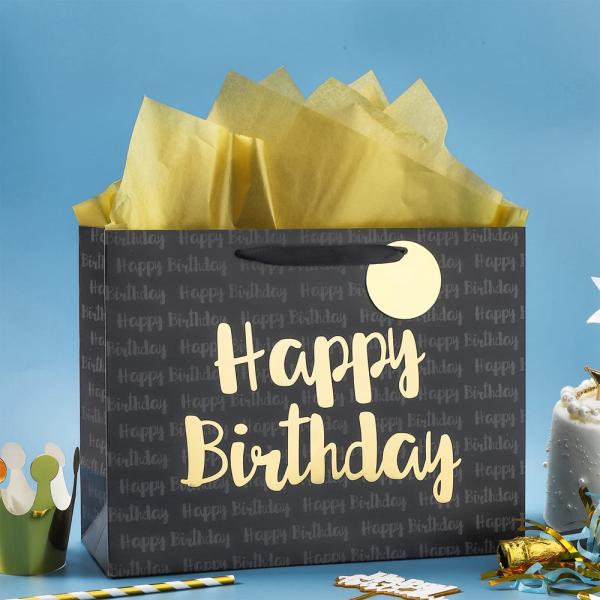 Чжэцзянская гравировка печатает бумажные пакеты из слоновой кости по доступным ценам С днем рождения