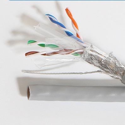 50MHz SFTP Shielding Type Cat 6 Ethernet Cable Copper Conductor LSZH Jacket