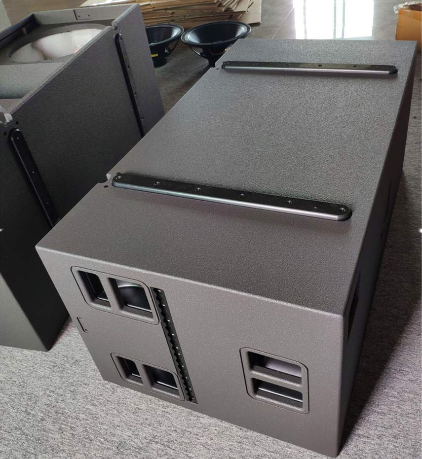 double 18 inch outdoor ground stack big power stage subwoofer