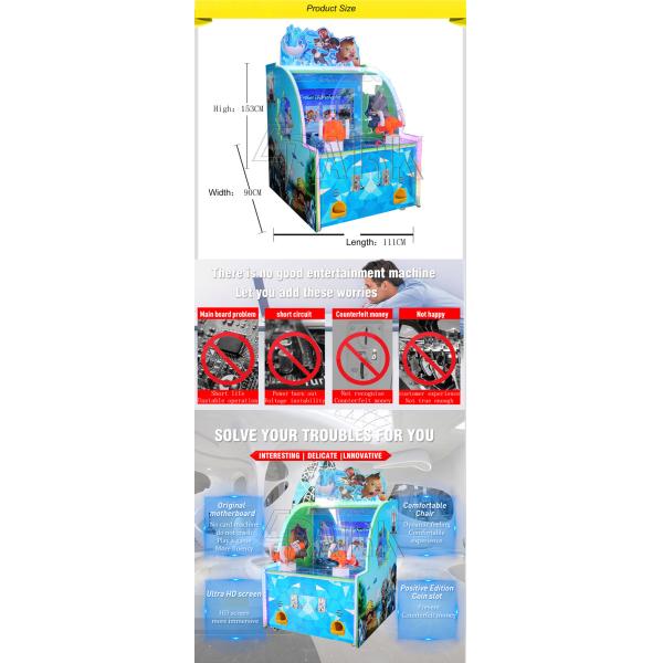 Frozen Sharpshooter Arcade Water Shooting Video Game Machine Redemption Gashapon For Kids