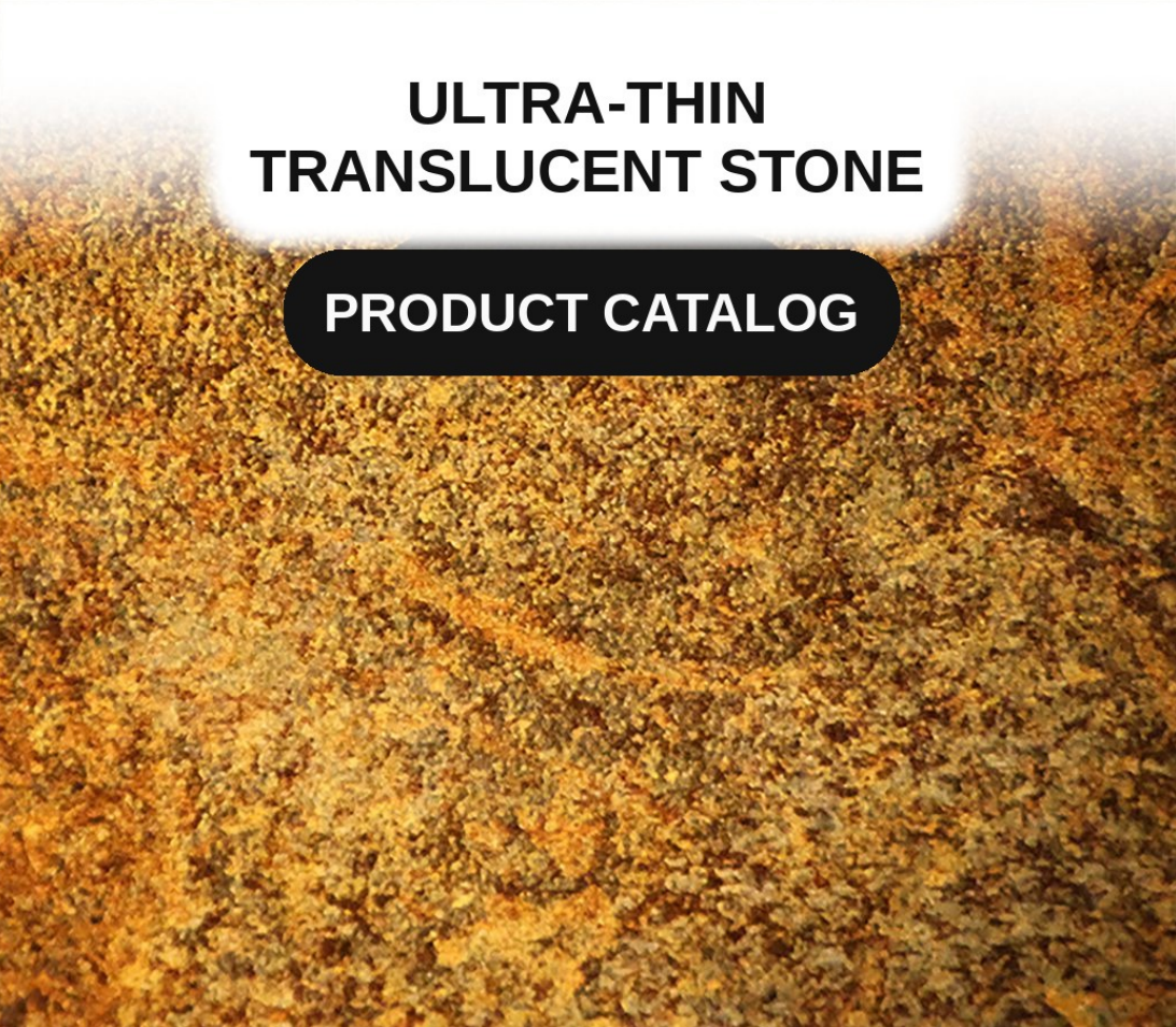 Factory Whosale Hot Seller Fire Rated Resistant Cut-To-Size Ultra-Thin Translucent Stone Scenes Big Slab Artificial Translucent Stone Waterproof Durable Contemporary