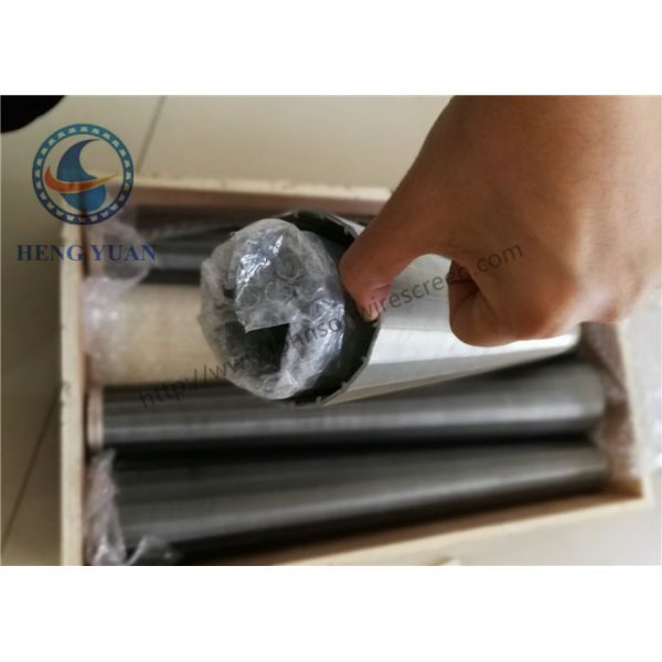 Slot Size 1.0 Mm Rotary Screen Drum Back Flush Filter Stainless Steel 316L Materials