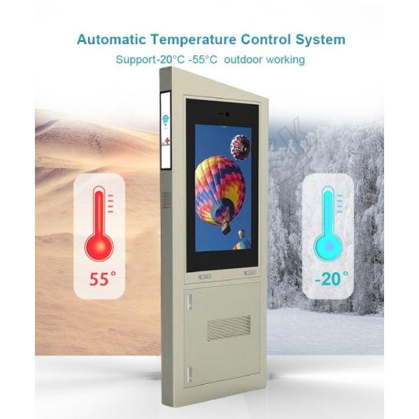 55 inch real-time monitoring outdoor lcd signage suitable for commercial districts