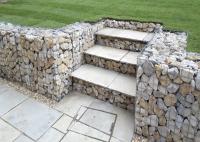 Green Powder Galvanized 3mm Welded Gabion Box For Lanscaping Wall Decoration