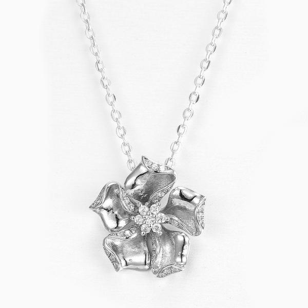 Dainty CZ Zircon Pendant In 925 Sterling Silver Custom Logo Engraved Gift Box Included