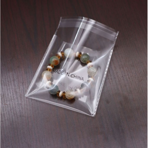 10*10CM Explosion-proof Edge Transparent Paper Self-adhesive Shrink Bags Black Gravure Printing Bag Recyclable