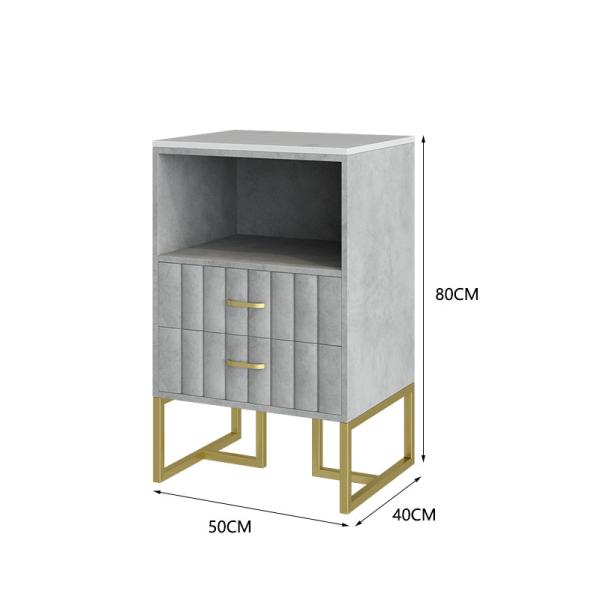 Nordic Standing Hollywood Mirror And Desk Dressing Table With Drawers