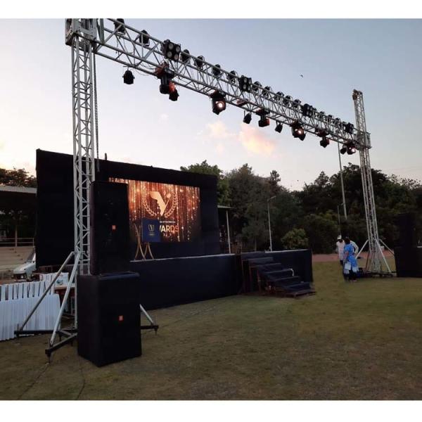 、spigot truss and bolt truss ,display effect and build test