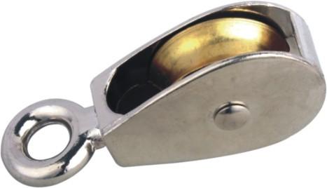 Nickel Zinc Alloy Swivel Die Cast Pulley Fixed Single Wheel Pulleys