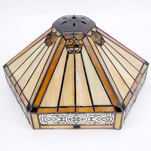 30cm 40cm Hexagon Living Room Bed Room Coffee House Hand-crafted Antique Stained Art Glass Table lamp