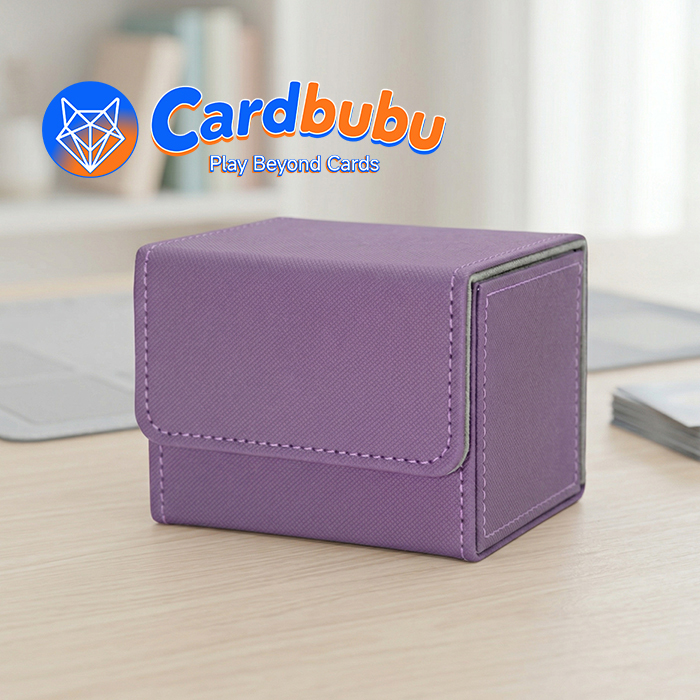 Magnetic Closure Leather Deck Box MTG TCG Card Horizontal Storage Organizer Case