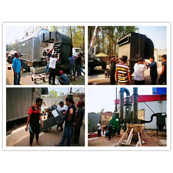 200Hp Coal Powered Boiler , 15 Bar Pressure Chain Grate Boiler 1 Ton - 30 Ton Capacity