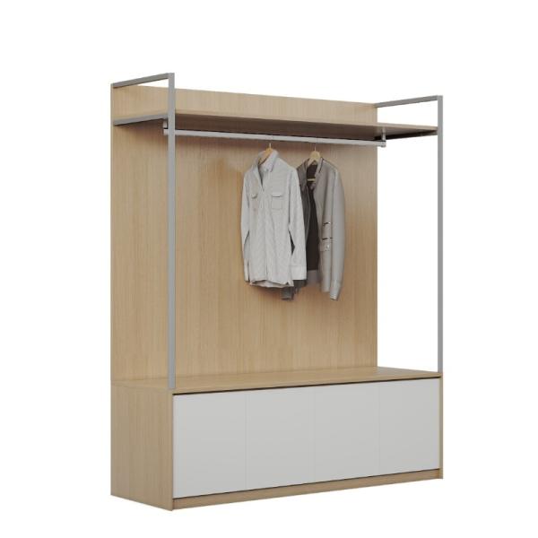 Soutenir la personnalisation des meubles d'appartement certifiés ISO9001 peut être accroché garde-robe ventilée