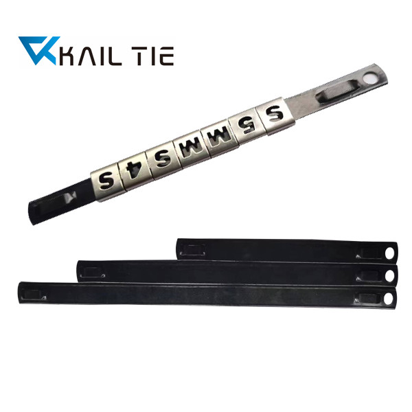 Industrial 304 Stainless Steel Cable Tag 89mm Length Engraved Cable Tie