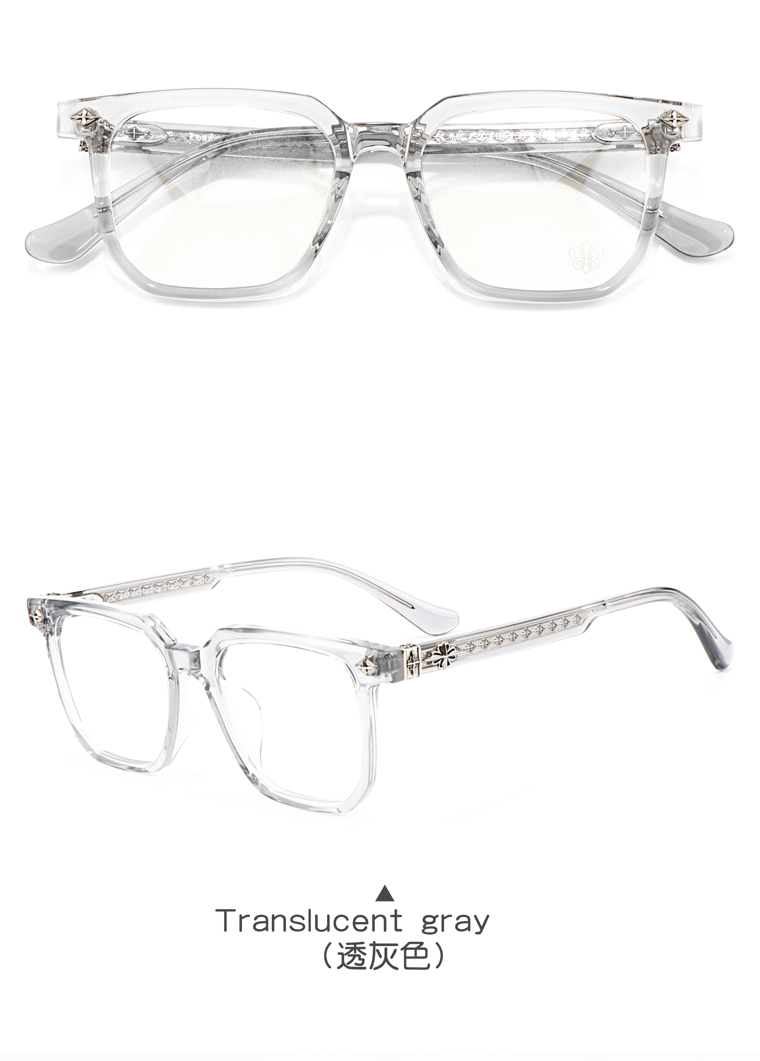 8169 Retro Smooth Transparent clear Optical Prescription Presbyopia Women Fashion Luxury Brand Thick Glasses Eyeglasses for Men
