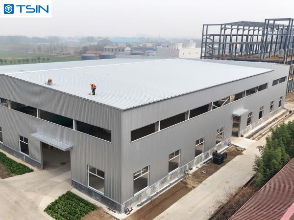 Custom Steel Structure Workshop Q235B Q355B ASTM A36 For Large Span Industrial Plants
