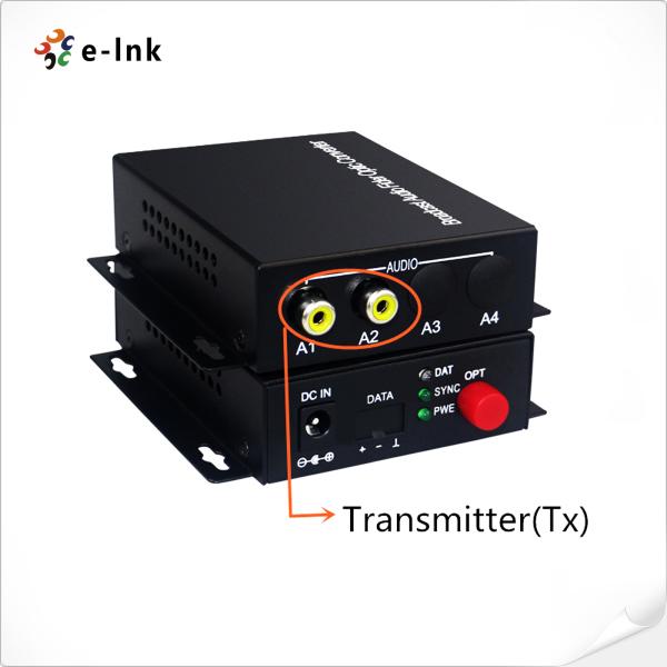 аудио RCA 5W Bi конвертера средств массовой информации волокна 1Ch дирекционное над волокном