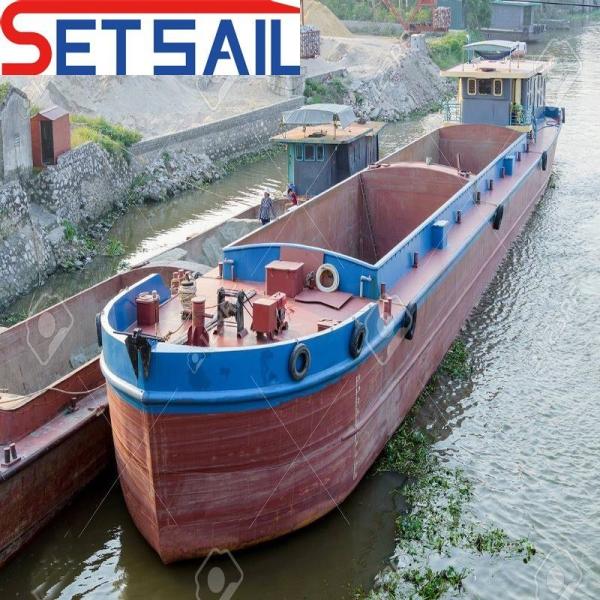 155t-600t Displacement Sand Transportation Barge/Boat with Steel Hull Material at Best