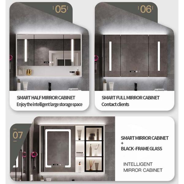 80*60cm Wall Mount Bathroom Vanity Plywood Mirror Cabinet Different Colors