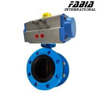 Valve à papillon en caoutchouc pneumatique à doublure en caoutchouc à flanc