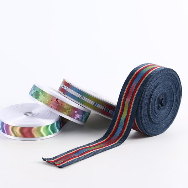 Webbing 3cm красочной радуги  отражательный для спорт сумки носит шляпу